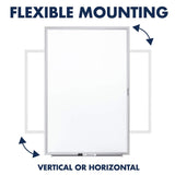 Boone Anodized Aluminum Frame Dry-Erase Board, 48 x 96 Inches