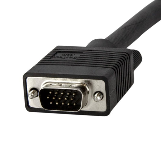 StarTech.com 15-Feet Coax High Resolution 90-Degree Down Angled VGA Monitor Cable, HD15 M/M MXT101MMHD15