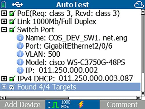 NetAlly LRAT-1000 LinkRunner AT Copper Ethernet Network Tester