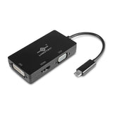 Vantec Link USB-C 3 in 1 Video Adapter with HDMI 4K, DVI, VGA (CB-CU301HDV)
