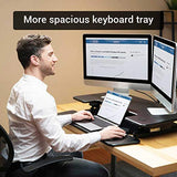 FlexiSpot Motorized Standing Desk - 36" Wide Electric Stand up Desk Computer Riser with Quick Release Keyboard Tray EM7