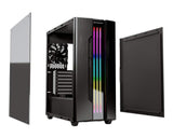 Cougar Gemini S Mid Tower Gaming Case with a Full-Sized Tempered Glass Cover and an Integrated RGB Lighting System (Silver)