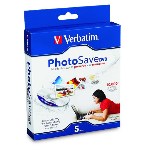 Verbatim PhotoSave 4.7GB 8X DVD-R (5pk, Slim Case) 96728