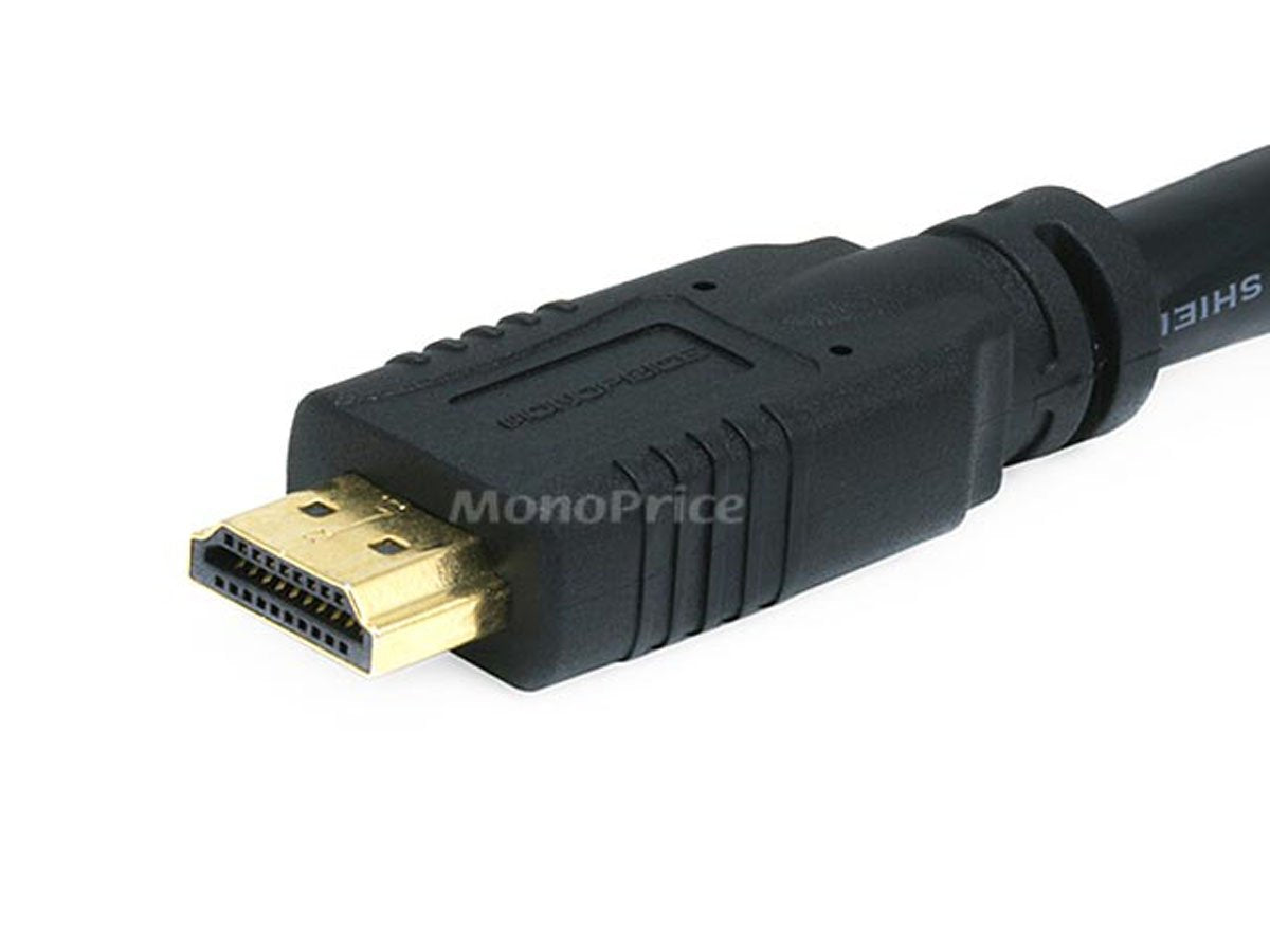 Monoprice Commercial Extension 25ft 24AWG CL2 Standard HDMI Cable With Ethernet Male to Female Extension - Black
