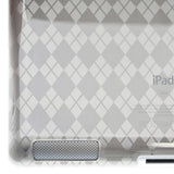 Amzer AMZ90783 Luxe Argyle High Gloss TPU Soft Gel Skin Case for Apple Ipad 2 (Clear)