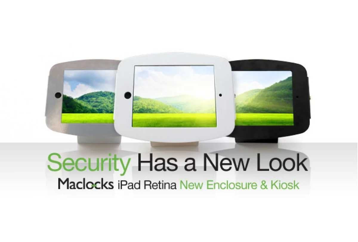 Maclocks Space Enclosure Kiosk with 45-Degree Mount for ipad-Mini, Silver (101S235SMENS)