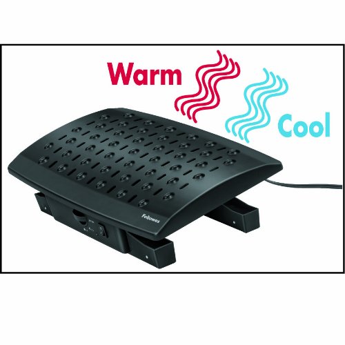 Fellowes 8040901 Climate Control Footrest, Black