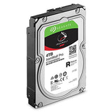 Seagate IronWolf Pro 4TB NAS Internal Hard Drive HDD - 3.5 Inch SATA 6Gb/s 7200 RPM 128MB Cache for RAID Network Attached Storage, Data Recovery Rescue Service (ST4000NE0025)