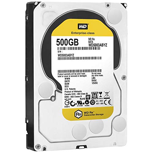 WD 500GB RE Enterprise Hard Drive SATA III 7200 RPM 64 MB - WD5003ABYZ