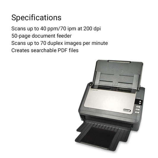 Xerox Scanners XDM31255M-WU Documate 3125 Duplex Color Scanner for Pc and Mac