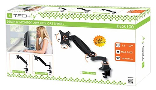 Gas Spring Desk Mount - 15-27 - Black