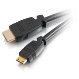 C2G 40063 Pro-Audio 1/4 Inch Male to 1/4 Inch Male Cable, Black (1.5 Feet, 0.45 Meters)