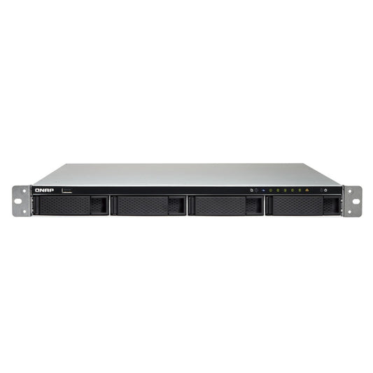 QNAP TS-463XU-RP-4G-US 1U 4-Bay AMD 64bit x86-based NAS and iSCSI/IP-SAN, Quad Core 2.0GHz, 4GB RAM, 4 x 1GbE, 1 x 10GbE (10GBASE-T), Redundant PSU