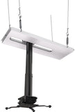 Crimson Adjustable Height Suspended Ceiling Projector Kit with 12-18 inch Drop (Black) JKS3-18A