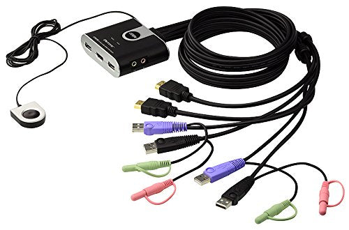 2-Port USB Hd Audio/Video Kvm Switch