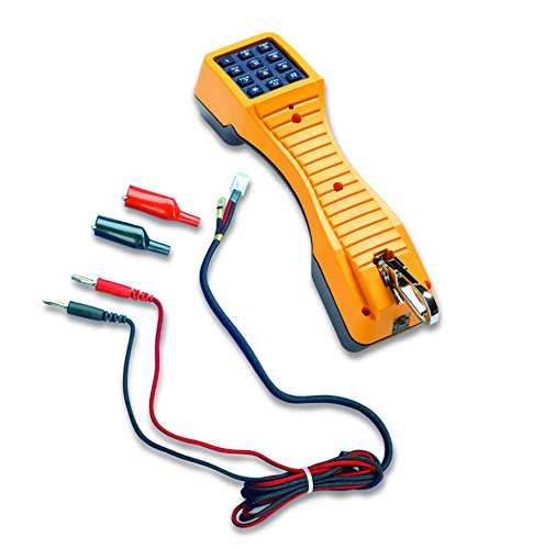 Fluke Networks 19800003 TS19 Telephone Test Set with Banana Jacks to Alligator Clips