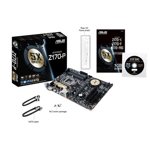 ASUS ATX DDR4 Intel LGA 1151 HDMI SATA 6Gb/s USB 3.0 Motherboard (Z170-P)