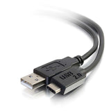 C2G/ Cables To Go 28873 USB 2.0 USB-C to USB-A Cable Male to Male (12 Feet) Thunderbolt 3, Tablet, Chromebook Pixel, Samsung Galaxy TabPro S, LG G6, MacBook