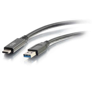 C2G 3.0 USB-C to USB-A 10 Feet Long Video Cable Black (28833)