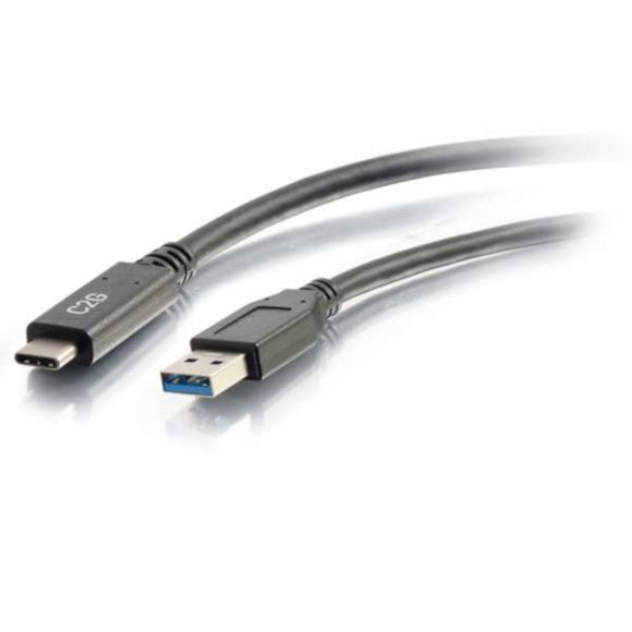 C2G 3.0 USB-C to USB-A 3 Feet Long Video Cable Black (28831)