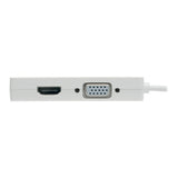 Tripp Lite U444-06N-HDV4K USB C to HDMI/Dvi/VGA Multiport Adapter Converter UHD 4Kx2k @ 30Hz, Thunderbolt 3 Compatible, USB Type C to HDMI, USB-C, USB Type-C