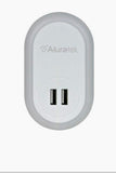 ALURATEK - USB LED Night Light w/Dual USB Charging