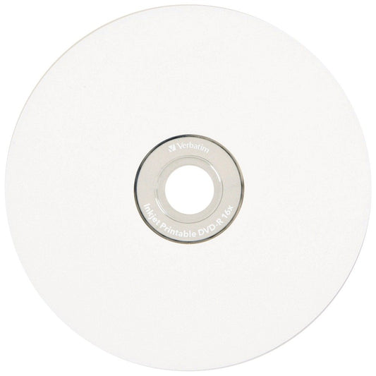 Verbatim 4.7GB up to 16x White Inkjet Printable Recordable Disc DVD-R  (10-Disc Blister) 96936