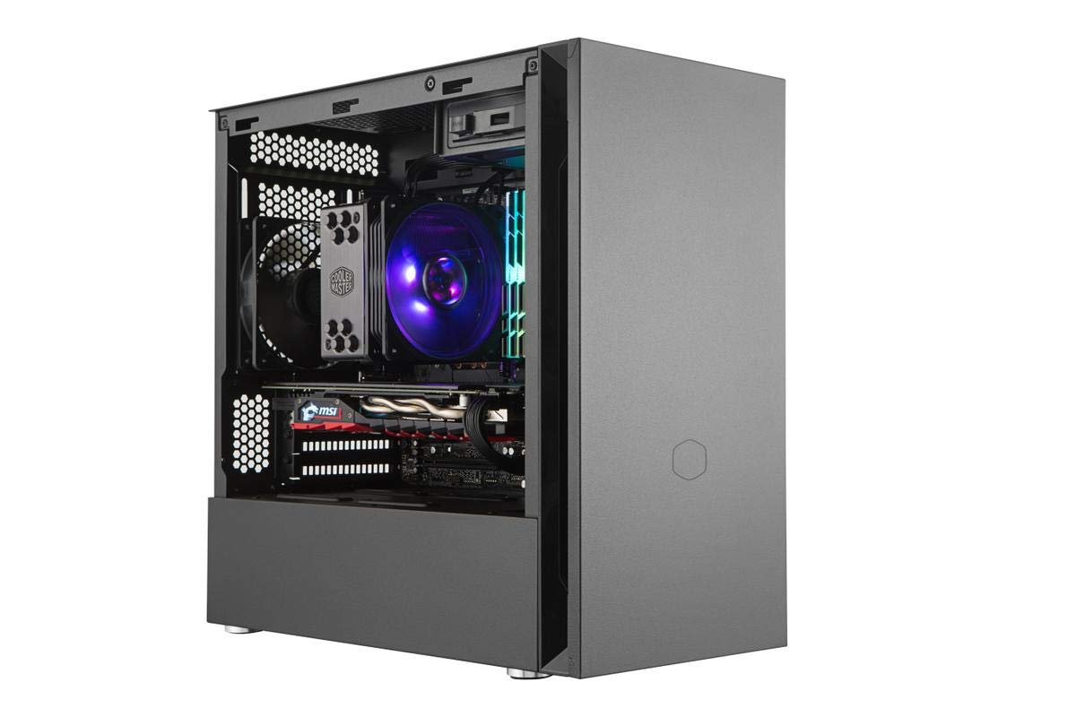 Cooler Master Silencio S400 mATX Tower W/Sound-Dampening Material, Sound-Dampened Steel Side Panel, Reversible Front Panel, SD Card Reader, and 2X 120mm PWM Silencio FP Fans