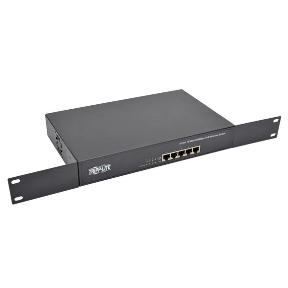 Tripp Lite 5-Port Gigabit Ethernet Switch Rackmount with PoE Metal 1U 10/100/1000Mbps (NG5POE)