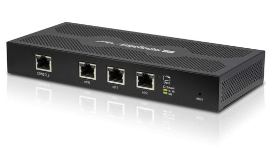 Open box Ubiquiti Edgerouter Lite ERLITE-3 Desktop Router (Black)