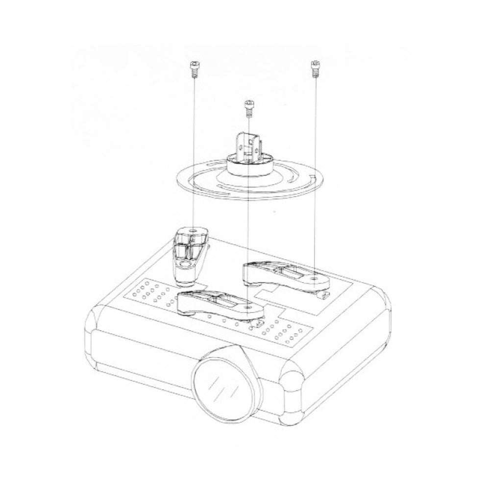 Techly Extendable Ceiling Mount for Projector