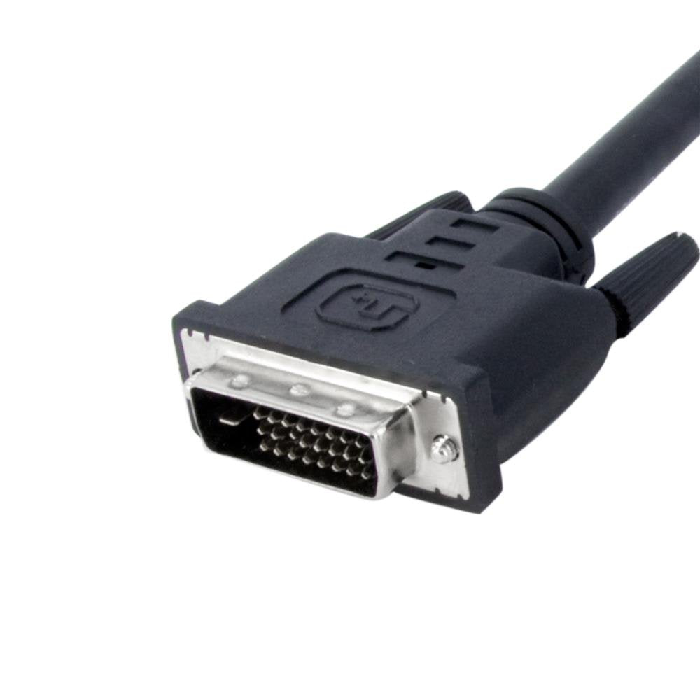 StarTech.com 6 ft 90 Degree Down Angled Dual Link DVI-D Monitor Cable M/M - Male to Male 25 pin DVI-D Video Cable Black 6 Feet - 2560x1600 (DVIDDMMBA6)