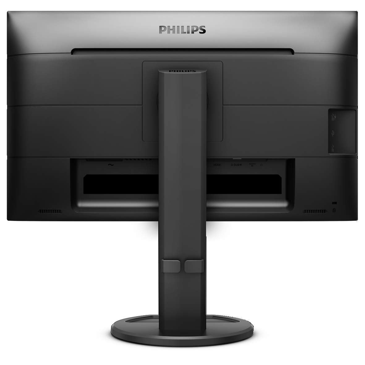 Philips 241B8QJEB 24" Frameless Monitor, Full HD 1080P, IPS Panel, HDMI/DisplayPort/DVI-D/VGA, USB 3.0 hub, Built-in Speakers, VESA, Ergonomic Stand, TCO Edge
