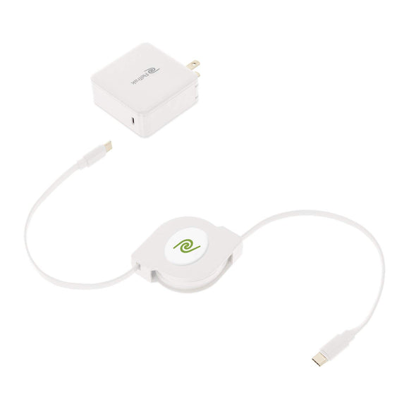 ReTrak 61-Watt USB-C Notebook Charger with Retractable Cable