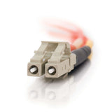 C2G 33110 OM1 Fiber Optic Cable - LC-LC 62.5/125 Duplex Multimode PVC Fiber Cable, Orange (13.1 Feet, 4 Meters)