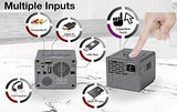 AAXA P2-B LED DLP Mini Projector - Built-in Battery, Support Full HD 1080p for Smartphone, Laptop, Gaming, Movie, Travel, Camping, Portable Projector with Mini-HDMI, TF, USB, AV Inputs, Media Player