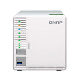QNAP TS-332X 3-Bay 64-bit NAS with Built-in 10G Network. Quad Core 1.7GHz, 2GB RAM, 1 X 10GbE (SFP+), 2 X 1GbE, 3 X 3.5/2.5" Drive Slots, 3 X M.2 SATA 2280 Slots, RAID 0/1/5