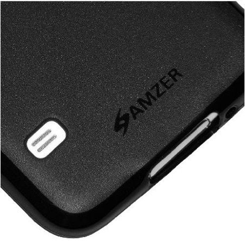 Amzer Pudding Soft Gel TPU Skin Fit Case Cover for Samsung Galaxy S5 SM-G900F - Retail Packaging - Black