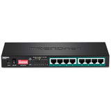 TRENDnet 8-Port Gigabit Long Range Poe+ Switch, TPE-LG80, 65W Poe Budget, Ethernet/Network Switch, Long-Range Poe+ Extends Range Up to 200M (656 ft.), 16 Gbps Switching Capacity, Lifetime Protection