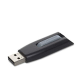 Verbatim 16GB USB 3.0 Store 'n' Go V3 Flash Drive - Cap-Less & PC/Mac Compatible - Gray