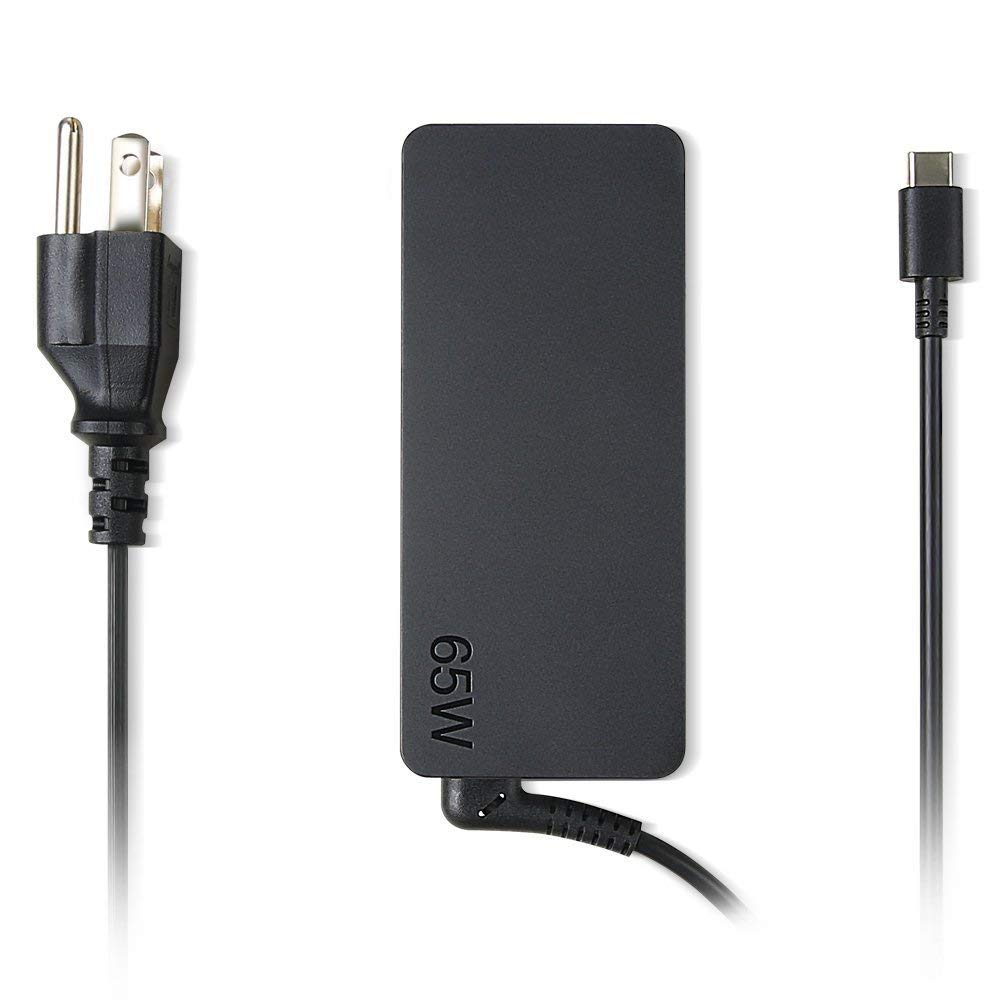 Lenovo 65W AC Adapter With USB Type C Connector (3 prong Power