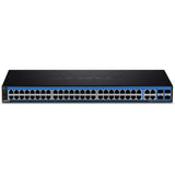 TRENDnet 52-Port Gigabit Web Smart Switch, 48 Gigabit RJ-45 Ports, 4 Shared Gigabit Ports (RJ-45 or SFP), VLAN, QoS, LACP, IPv6, Lifetime Protection, TEG-524WS