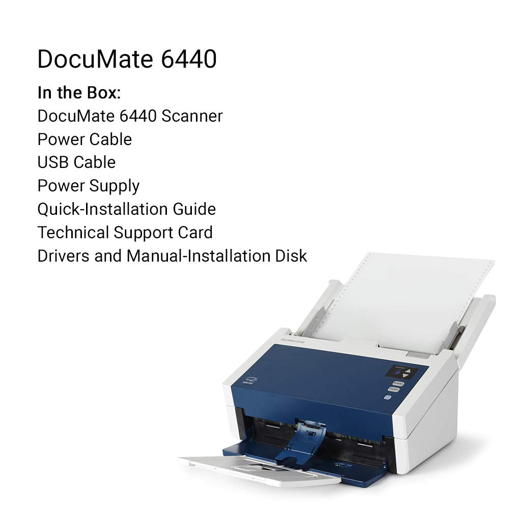 Xerox DocuMate 6440 Duplex Color Document Scanner