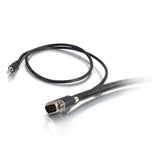 C2G 50225 Select VGA + 3.5mm Stereo Audio and Video Cable M/M, In-Wall CMG-Rated, Black (6 Feet, 1.82 Meters)