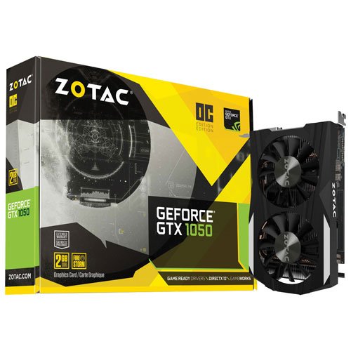 ZOTAC GeForce GTX1050 OC Edition 2GB GDDR5 Video Card