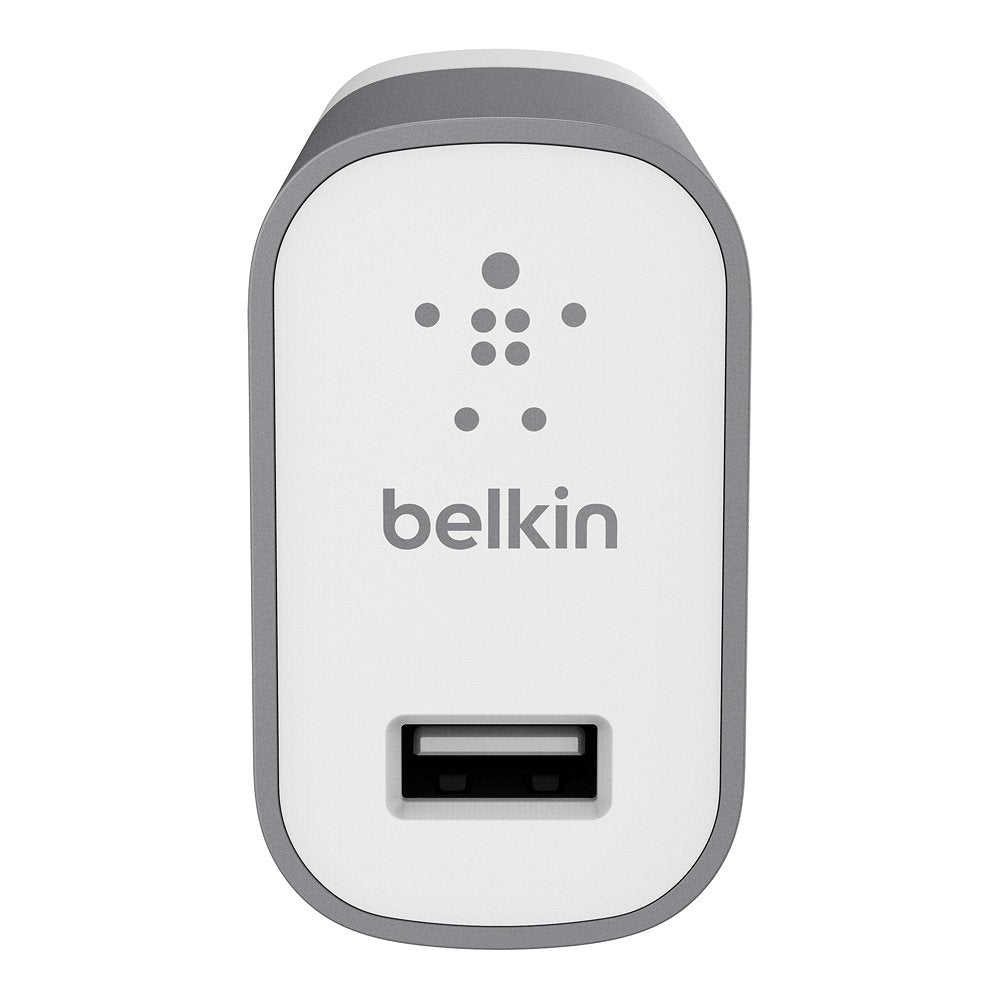 Belkin F8M731dqGRY MIXIT Metallic USB Home and Wall Charger for Apple and Android Devices (2.4 Amp/12 Watt), Gray