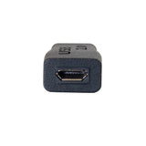 C2G 28869 USB 2.0 USB-C Male to USB Micro-B Female Adapter, Black