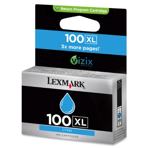 Lexmark high yield 100XL Cyan ink cartridge