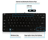 Adesso SlimTouch 510 Mini Keyboard with USB Hubs (AKB-510HB)