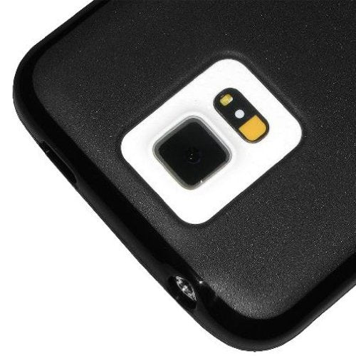 Amzer Pudding Soft Gel TPU Skin Fit Case Cover for Samsung Galaxy S5 SM-G900F - Retail Packaging - Black